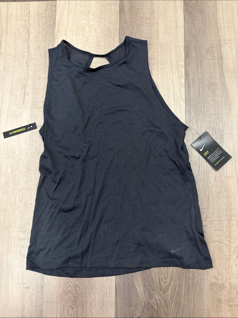 NWT Nike Black Women's Athletic Tank with Back Cutout